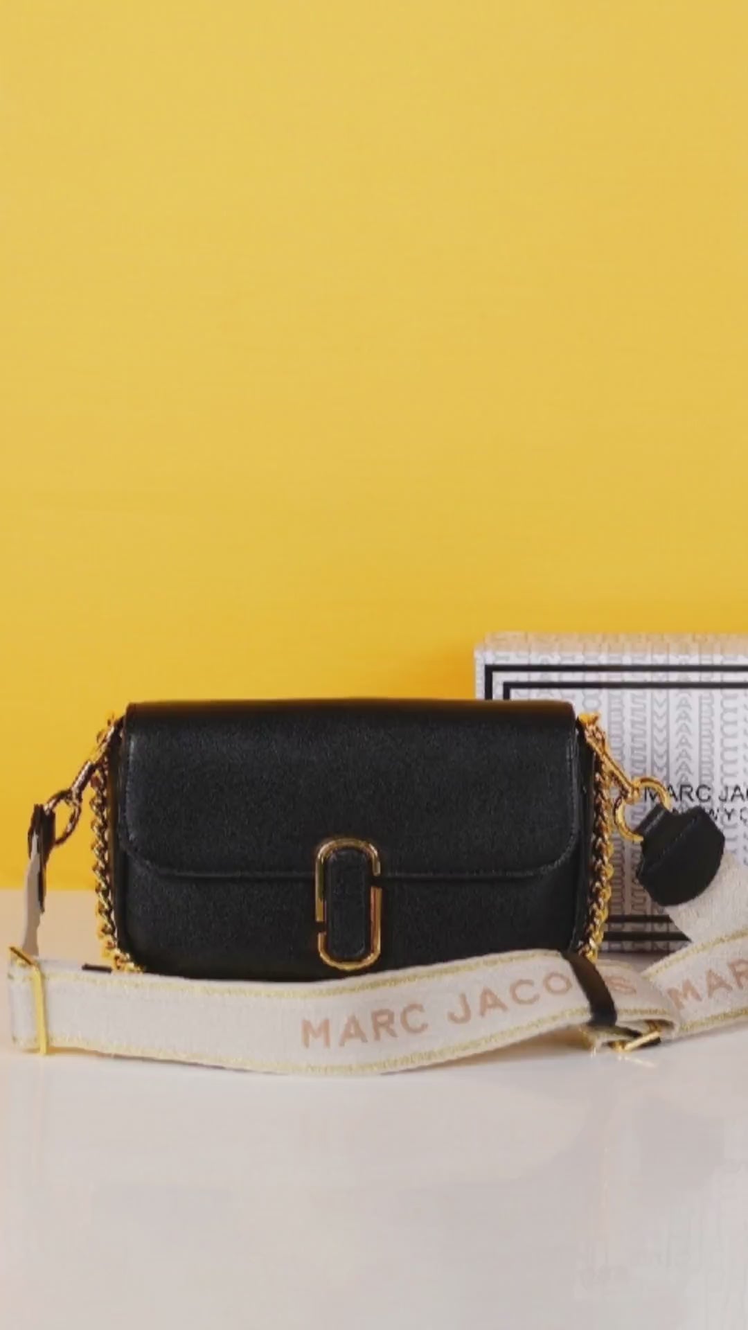 The J Shoulder Bag With OG Box & Dust Bag (Black - 115)