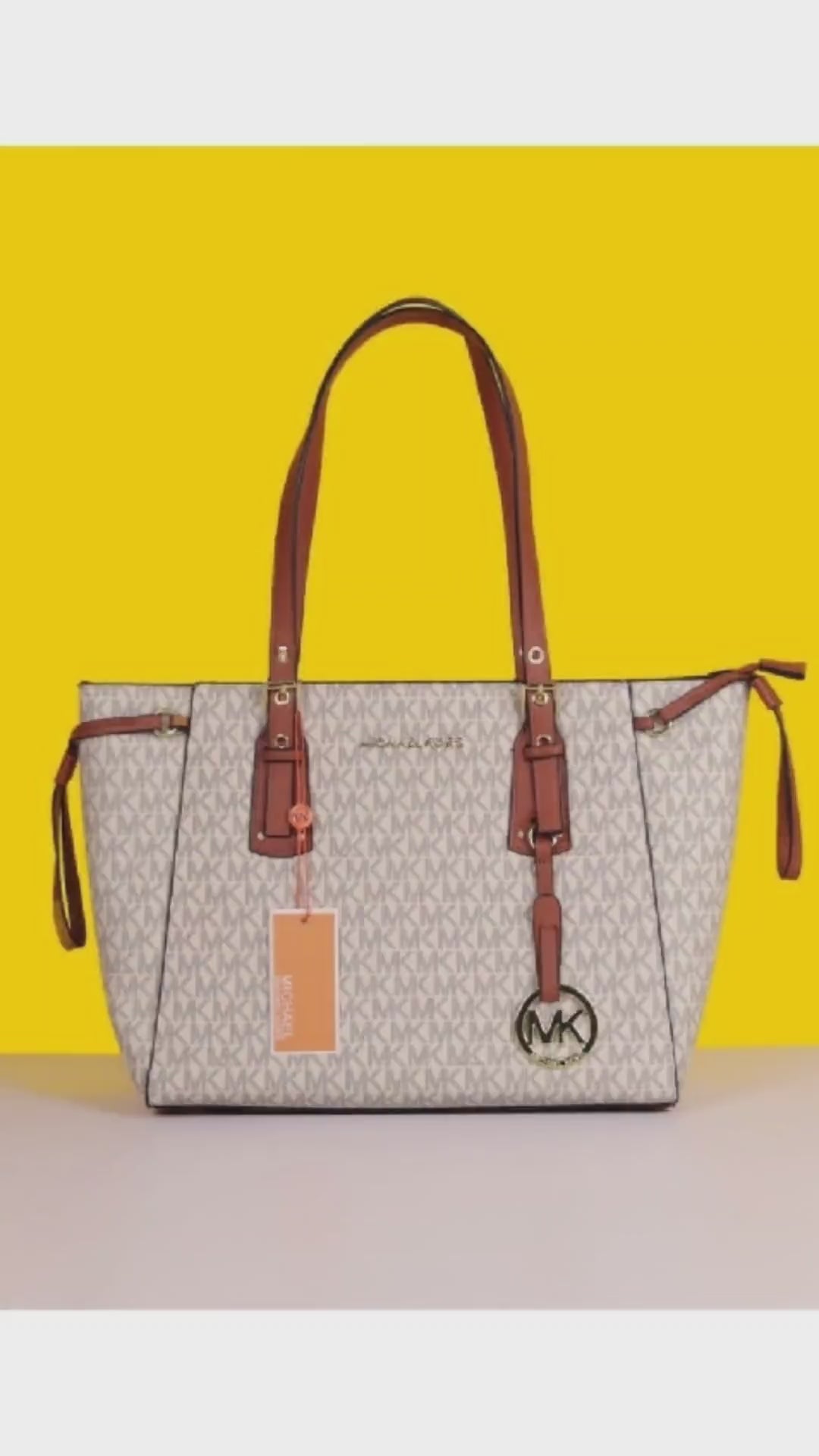 Voyager Premium Quality Tote Bag With Dust Bag (White - 1116)