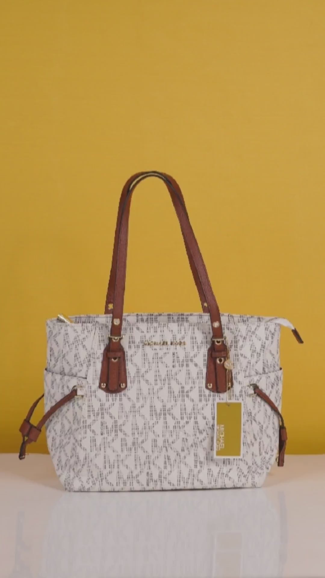 Voyager Tote Bag With Side Pocket & Dust Bag (White - 972)