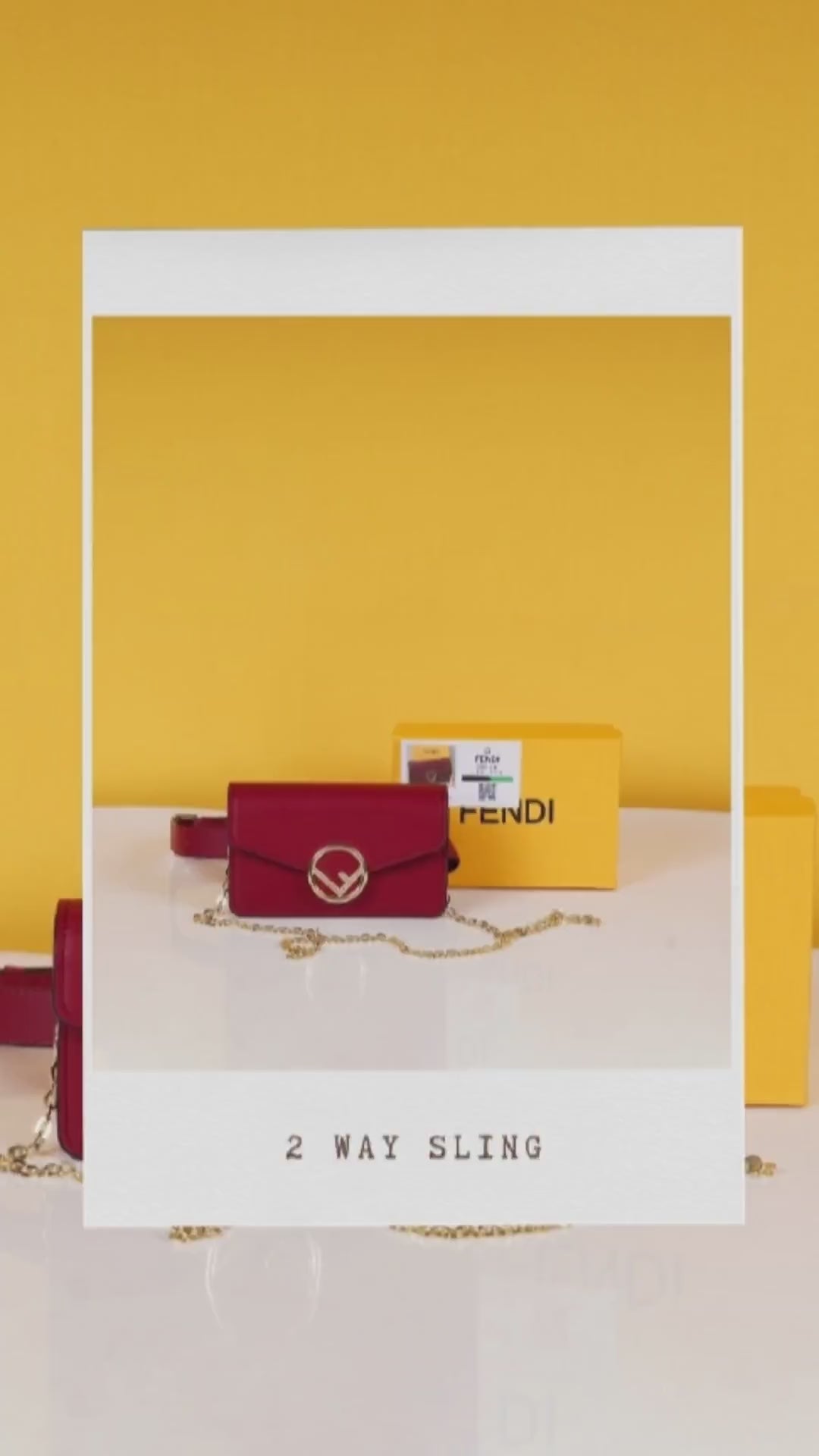 Vittelo Cruise 2Way Street Style Sling Waist Bag With OG Box & Dust Bag (Wine - 812)