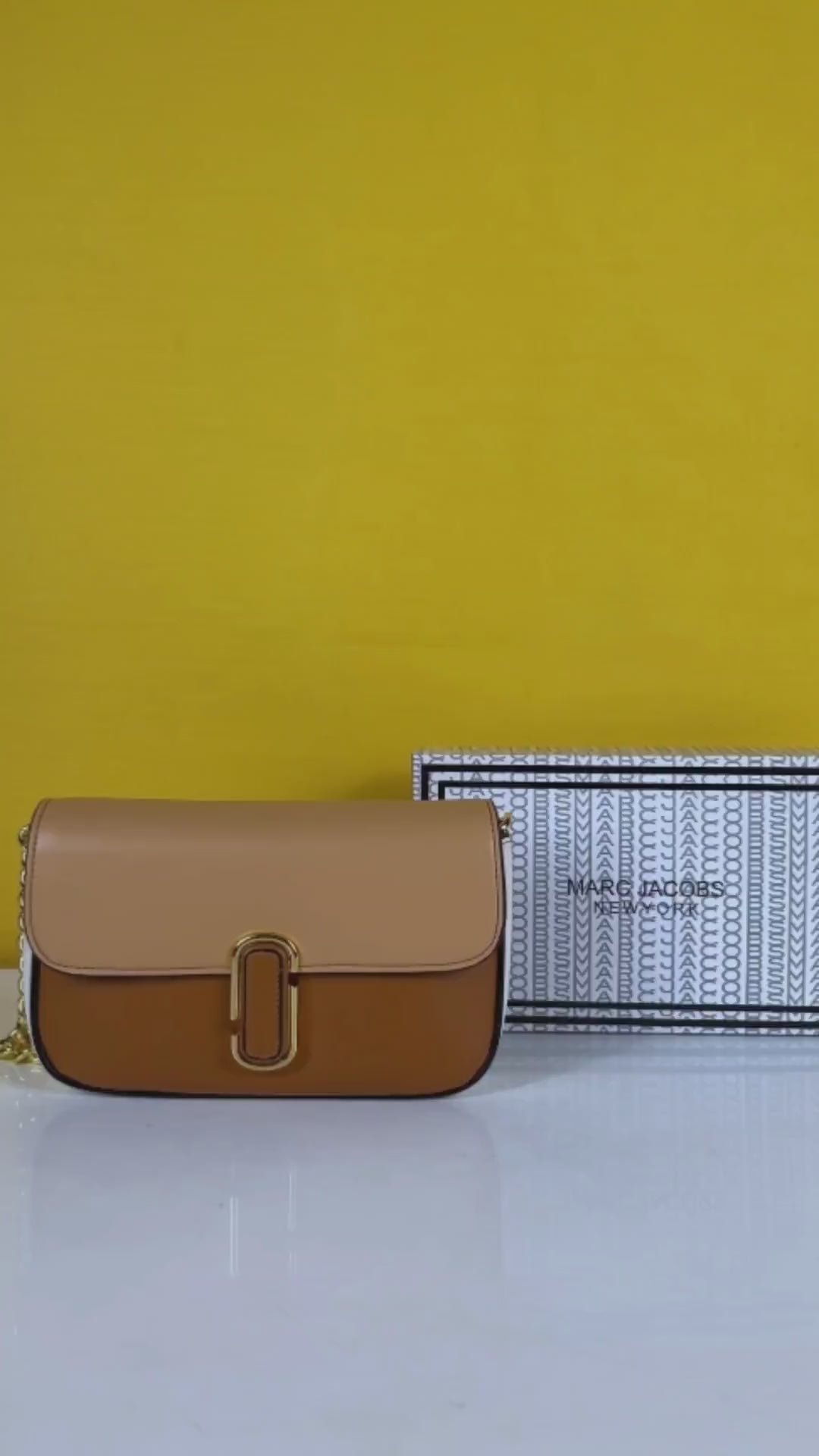The J Shoulder Bag With OG Box & Dust Bag (Brown - 553)