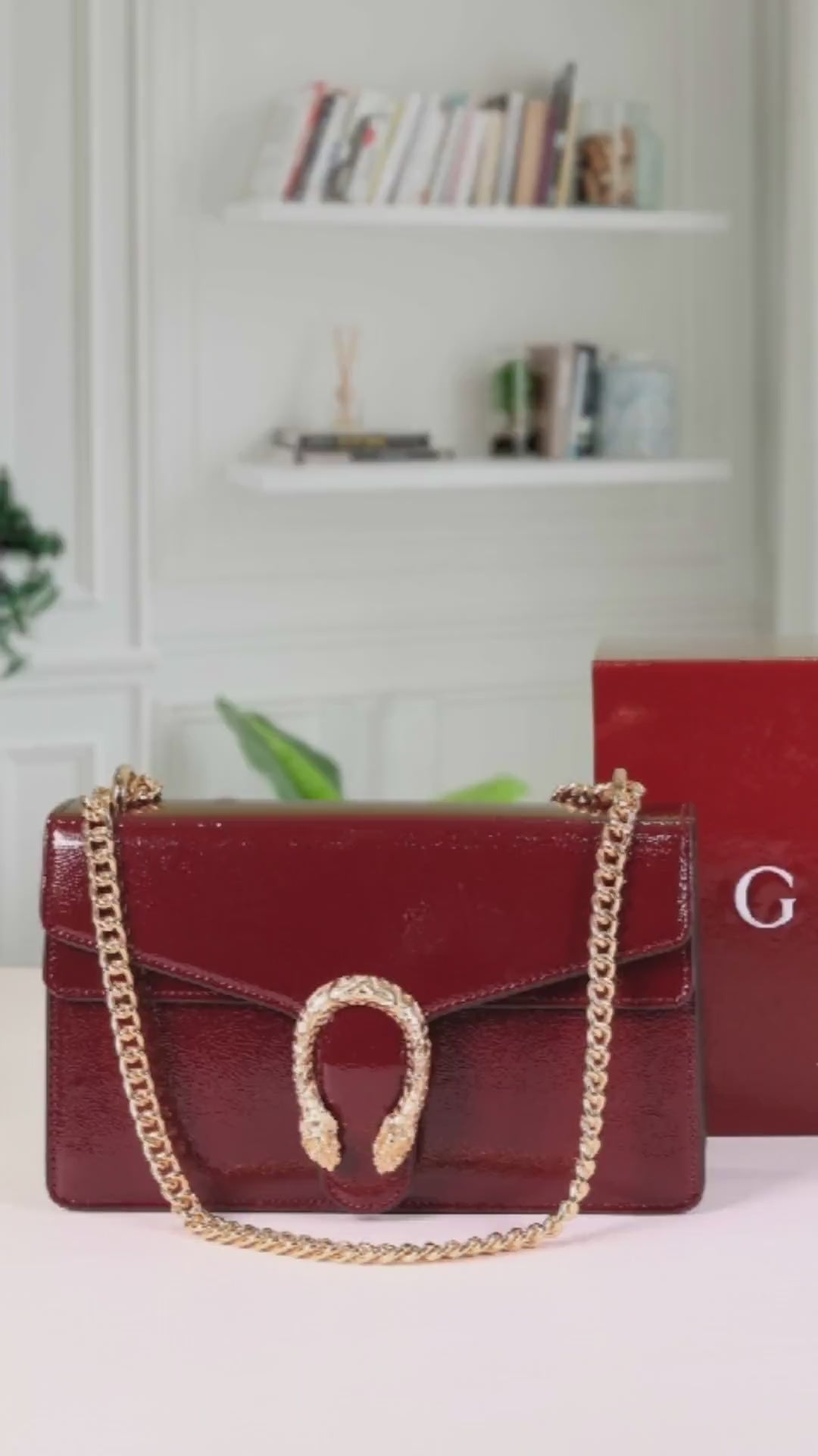 Dionysus Limited Edition Premium Shoulder Bag With OG Magnetic Box & Dust Bag (Red - 1132)