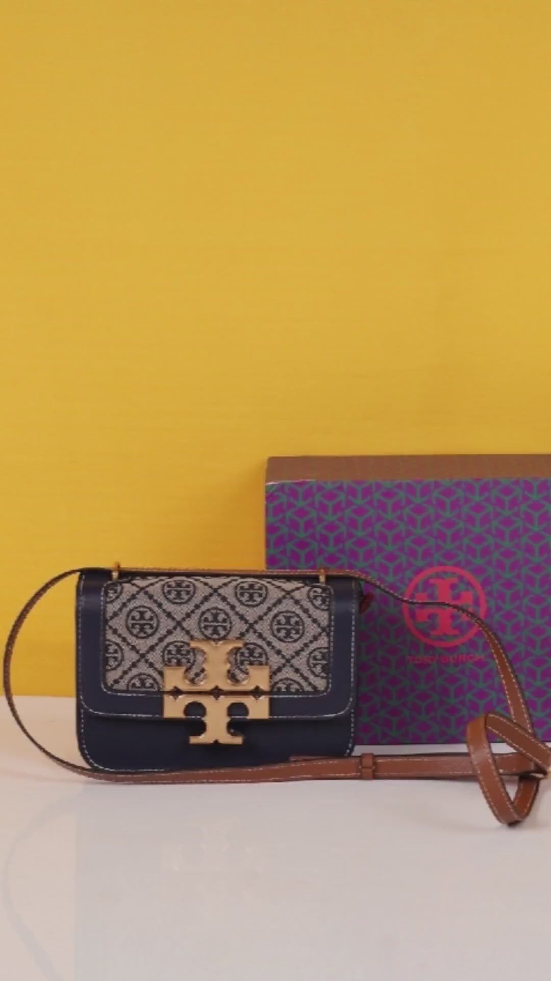 Eleanor Premium Quality Shoulder Bag With OG Magnetic Box & Dust Bag (Denim - 826)