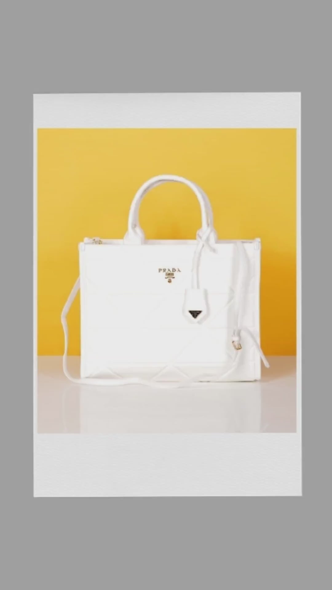 Symbole Tote Bag With Dust Bag (White - 405)